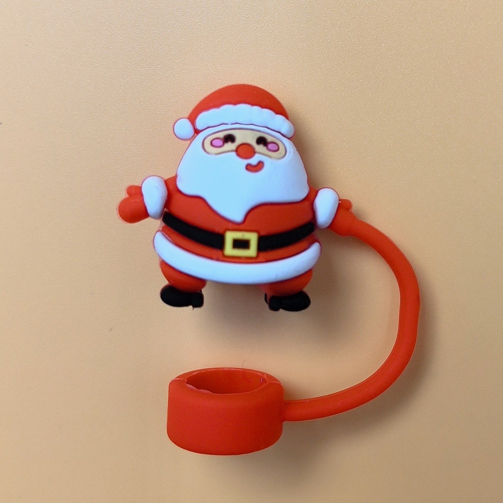 Wholesale 10pcs New Water Cup Accessories Christmas Silicone Straw Cover Dust Stopper
